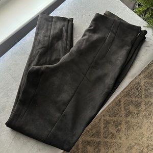 Zara Faux Suede High Waist Leggings